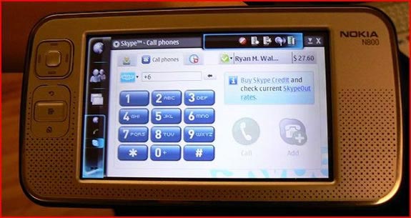   Skype   NOKIA N800